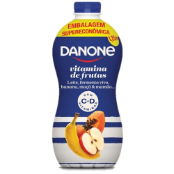 iogurte danone vitamina de frutas embalagem supereconomica
