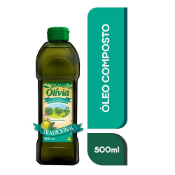 oleo composto de soja e oliva olivia tradicional 500ml