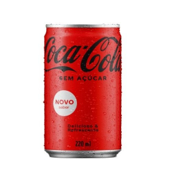 refrigerante coca cola zero acucar 220ml