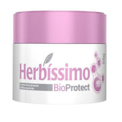 desodorante herbissimo 55g creme bioprotect hibisco