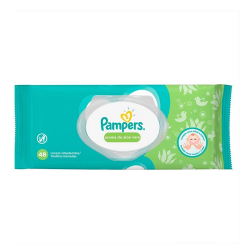 lenco umedecido aloe vera pampers pacote 48 unidades