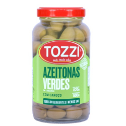 azeitonas verdes tozzi com caroco 500g