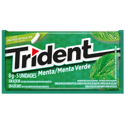 chiclete trident 21un menta
