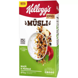 cereal musli maca e passas kellogg`s caixa 270g