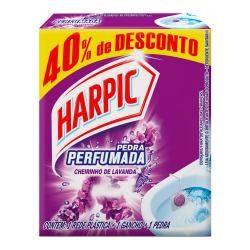 pedra sanitaria harpic aroma plus lavanda 1 pedra 25g + 1 gancho + prot.