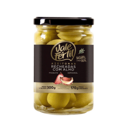 azeitona verde vale fertil 170g rech c/alho