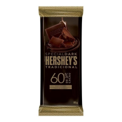 chocolate amargo 60% cacau hershey`s special dark pacote 85g