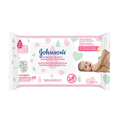 lencos umedecidos johnson`s baby extra cuidado 48 unids.