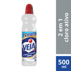 limpador veja limpeza pesada 500ml cloro ativo 20% de desconto