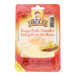 queijo prato tirolez light fatiado 150g