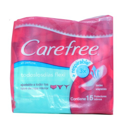 protetor diario carefree flex pa 15un