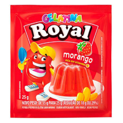 gelatina em po royal morango 25g