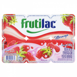 bebida lactea fermentada de morango frutilac bandeja 540g 6 unidades
