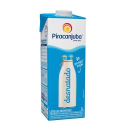 leite piracanjuba desnatado 1l