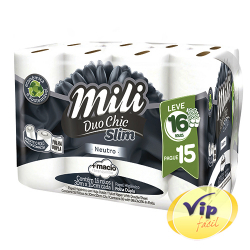 papel higienico mili neutro folha dupla leve16 pague15