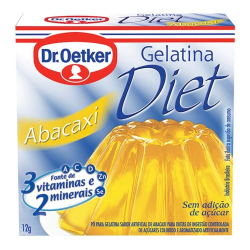 gelatina em po diet abacaxi oetker 12g