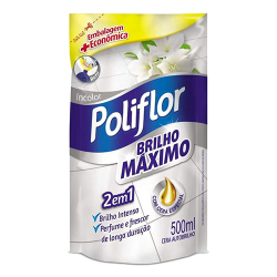 cera poliflor liquida incolor maximo brilho embalagem economica 500ml