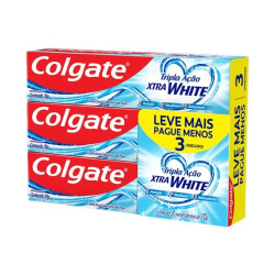 creme dental colgate tripla acao 70g c/3 extra white