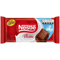 choc. barra nestle 80g ao leite