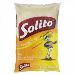 arroz parboilizado tipo 1 solito pacote 5kg