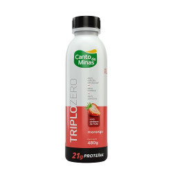 iogurte canto de minas triplo zero 480g morango