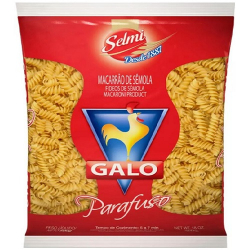 macarrao de semola parafuso galo pacote 500g