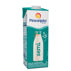 leite piracanjuba semidesnatado 1l