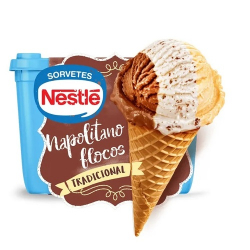 sorvete nestle tradicional 1,5l napolitano flocos