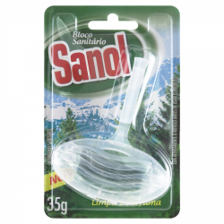 detergente sanitario bloco pinho sanol blister 35g
