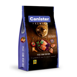 racao canister gato peixe c/vegetais