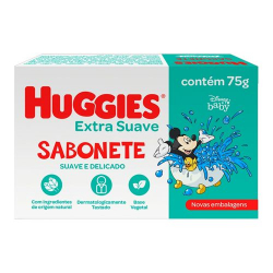 sabonete em barra huggies extra suave  75g