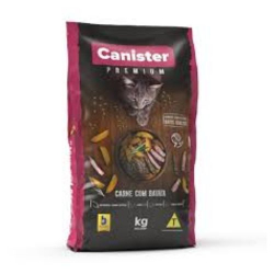 racao canister 1kg gato premium carne c/ batata