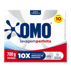 lava roupas em po omo 700g lav perfeita