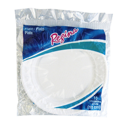 prato plastico regina branco 15cm com 10 unidades