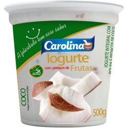 iogurte carolina pedacos coco.500g