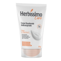 desodorante herbissimo creme bisnaga 55g coco/vitamina c