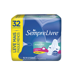 absorv.sempre livre adp.p.c/ab.l+p-12x32