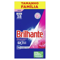 detergente po brilhante 2,2kg perfume extra