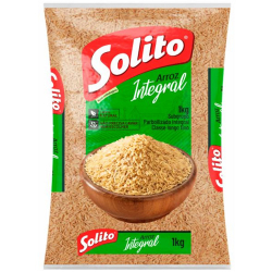 arroz parboilizado tipo 1 integral solito pacote 1kg