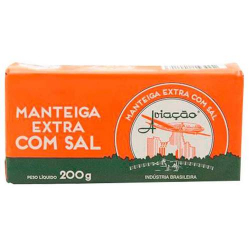 manteiga extra com sal tablete aviacao 200gr