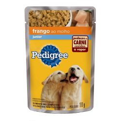 pedigree junior com pedacos de frango ao molho sache 100g