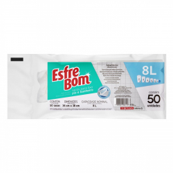 saco de lixo esfrebom 8lt