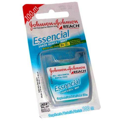fio dental johnson & johnson reach essencial sabor menta 100 m