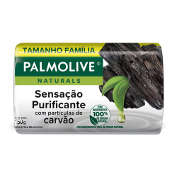 sabonete em barra sensacao purificante carvao palmolive naturals cartucho 150g tamanho familia