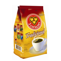 cafe 3 coracoes 500g tradicional almofada