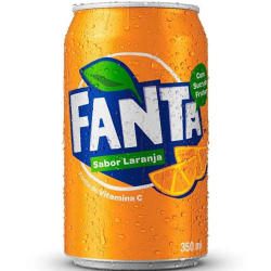refrigerante fanta laranja lata 350ml 6un