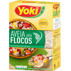 aveia em flocos yoki regular 170g