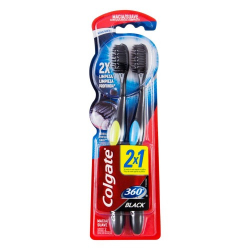 escova dental colgate 360 black leve 2 pague 1 un