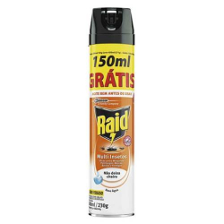 inseticida aerosol raid multi insetos base agua 420ml