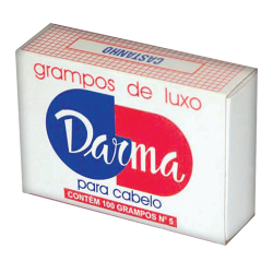grampos de luxo darma para cabelo castanho no 5 100 unids.